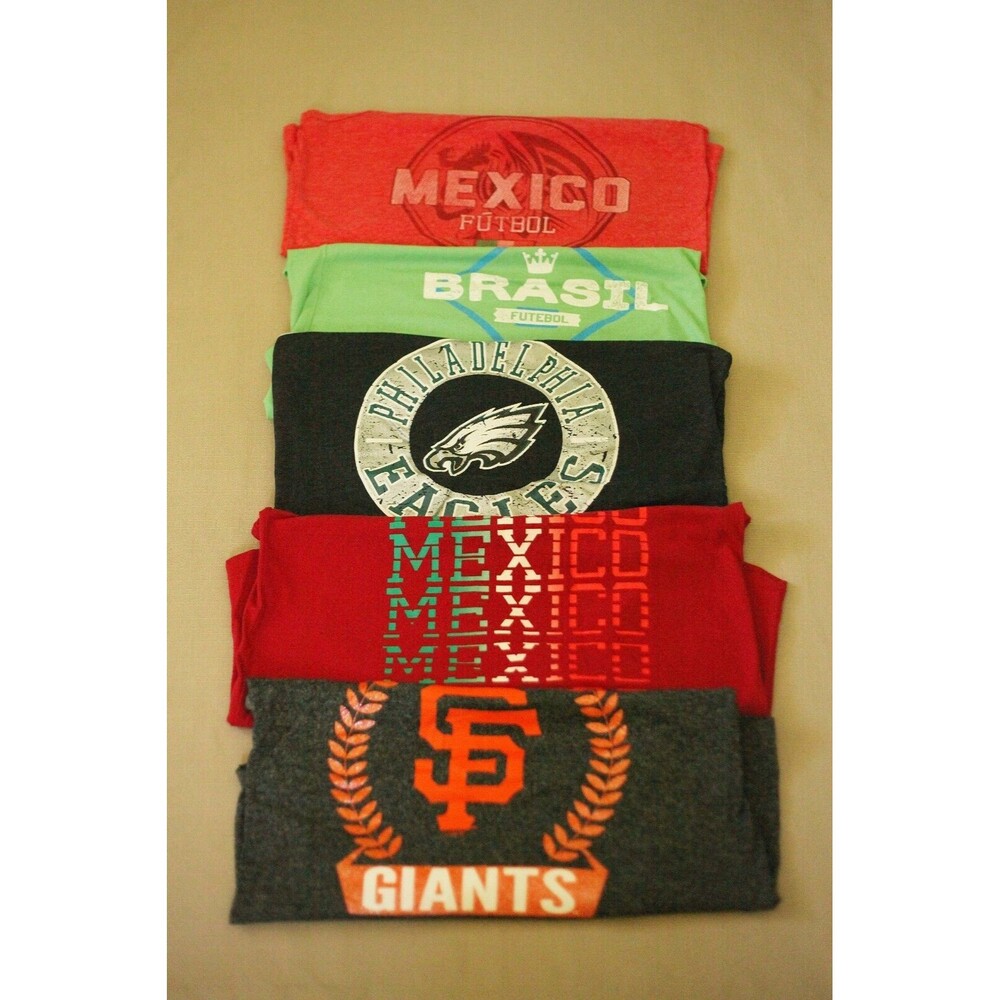 FIFTH SUN Lot of 5 Womens M Sport Racerback Tank Tops Football Soccer Team Fans